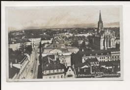 AK ca.1930 Basel Teilansicht mit Elisabethenkirche
