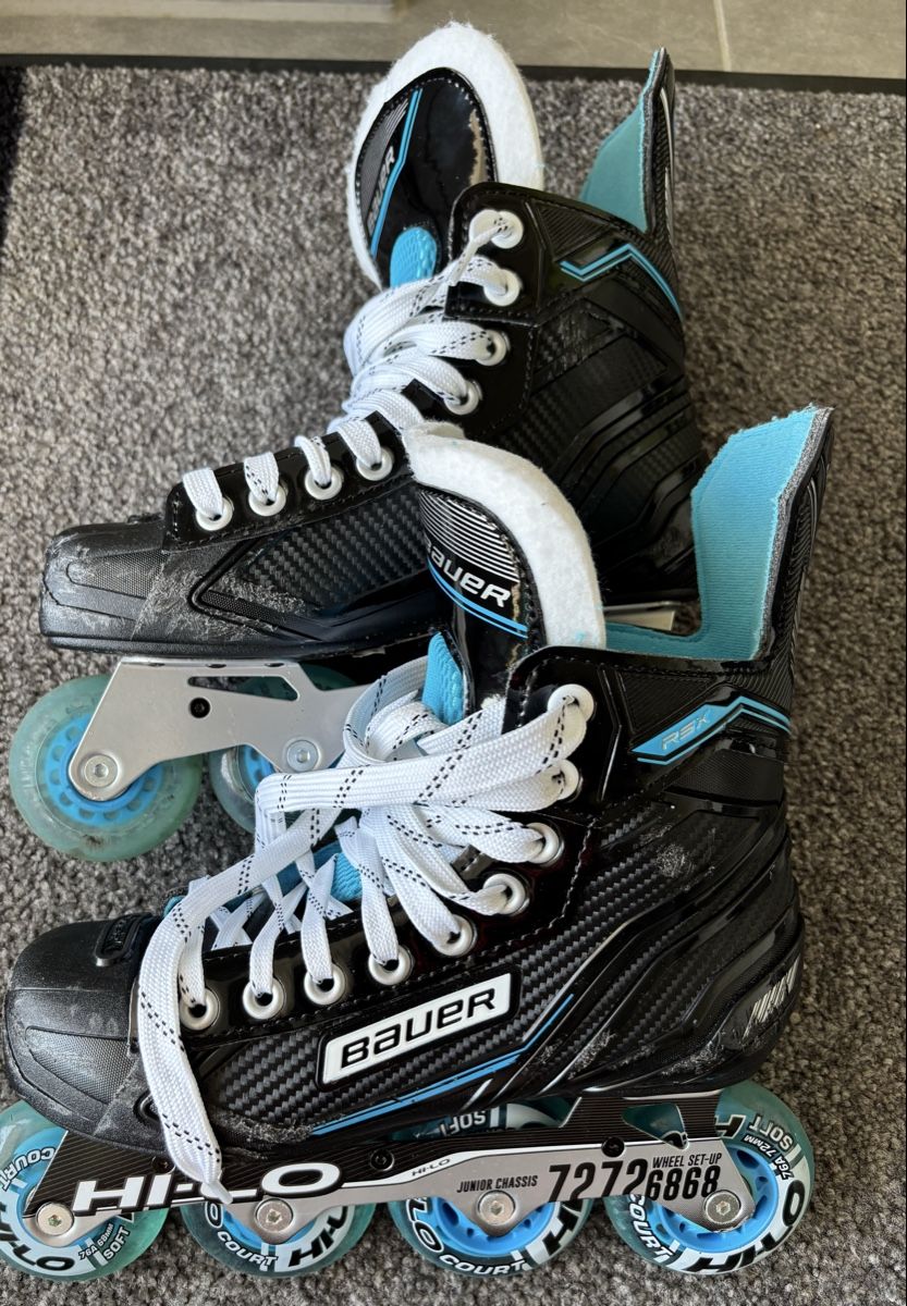 Bauer Patins à roul. & inline: Inlineskates Bauer Grösse 4 Junior Chassis Hi-Lo – D'occasion à Farnern par Zwerg-Nase