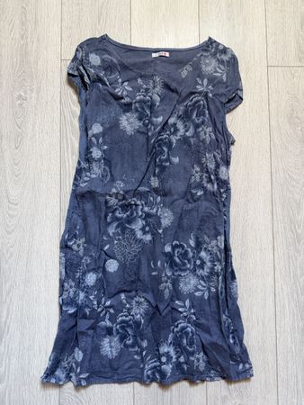 Robe d'été imprimé floral bleu