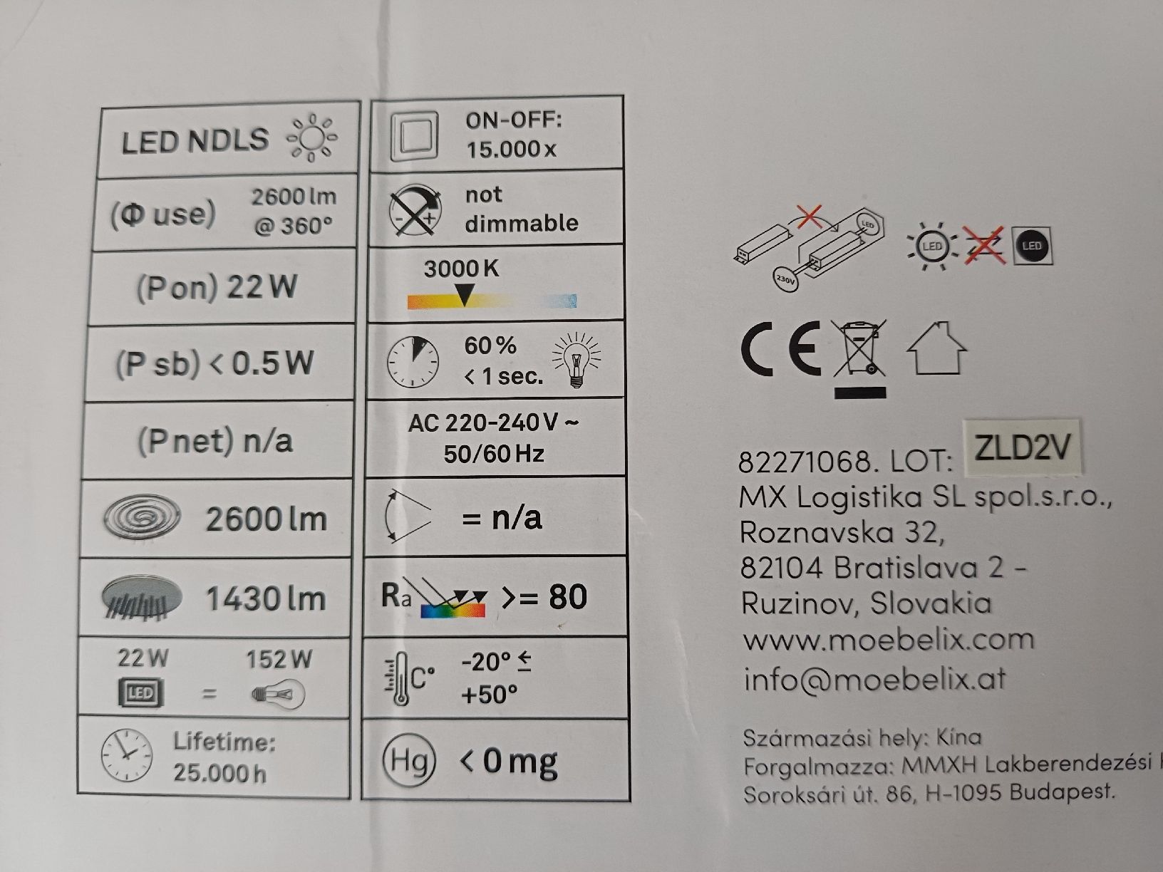 Lustres & lampes de plafonds: Deckenleuchte – Neuf avec emballage d'origine à Wil SG par lili06 4