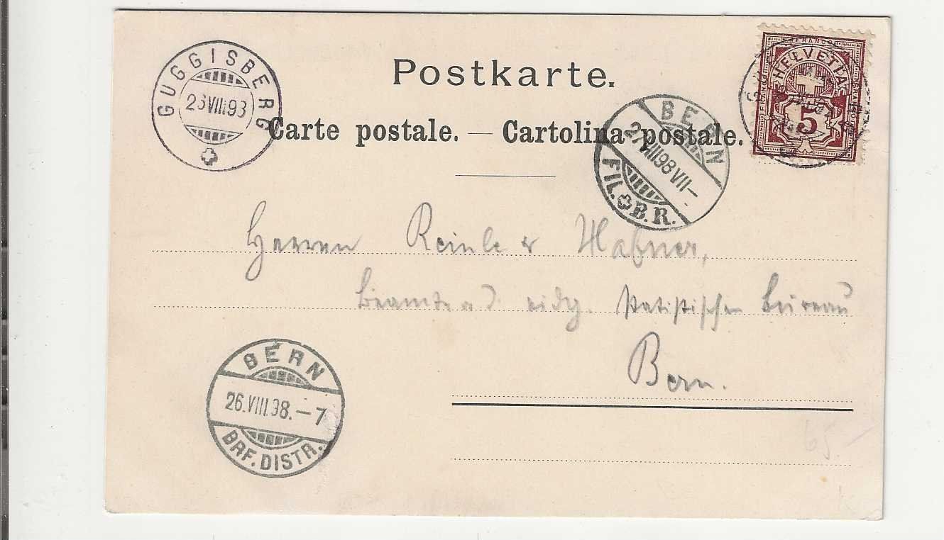 Cartoline postali: Otteleue Bad , Litho, 1898 – Usato da Spiez venduto da Niesen20 1