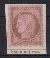 Frankreich 1871: 10 C. Ceres */(*) - Kat. 360.--
