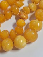 echte Bernsteinkette Natur Bernstein butterscotch gelb Kette