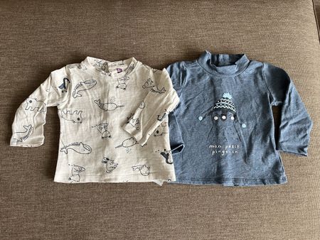 Packung mit 2 Langarm-T-Shirts (Sergent Major) – 71cm