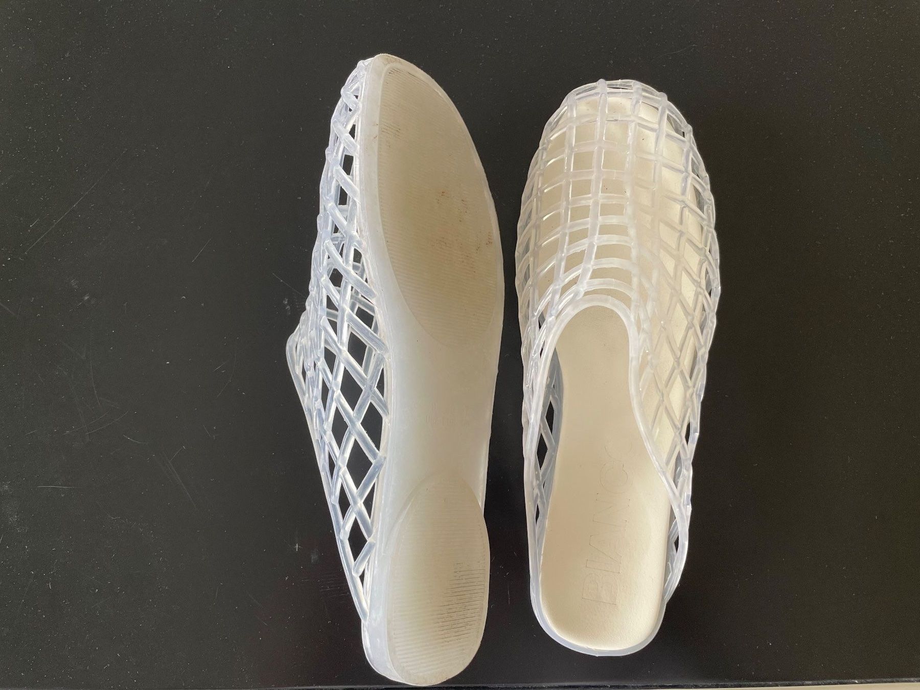 Scarpe da donna: Durchsichtige Sandalen – Usato da Basel venduto da schnudibu 1
