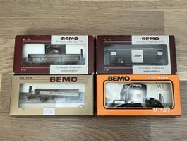Bemo 4 Güterwagen