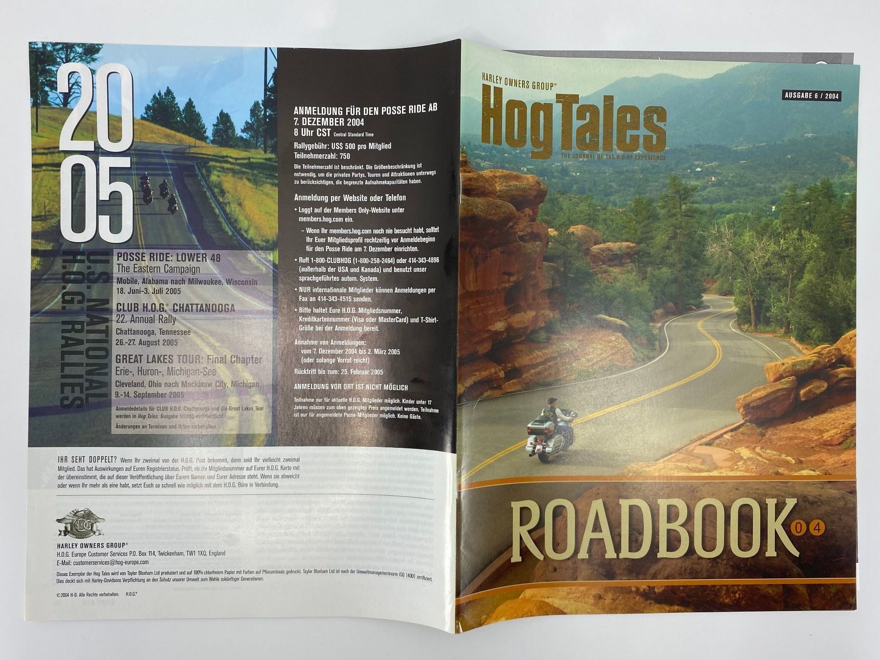 Riviste & Magazine: Harley Owners Group HOG Magazine  HogTailes 2003 - 2004 – Usato da Langwiesen venduto da Restposten-24 6