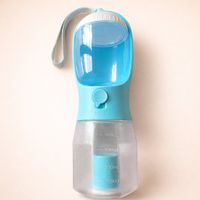 Trinkflasche für Hunde 3-in-1 blau mit Filter NEU