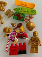 Lego golden Santa, lego Christmas, lego minifigur