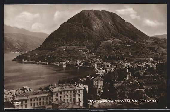 Cartes postales: Lugano, Paradiso col Mte. S. Salvatore – D'occasion à Berlin par bartko-reher