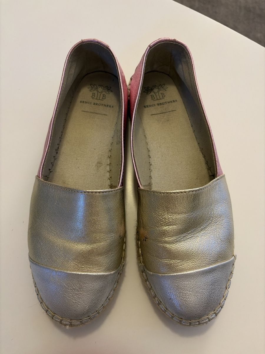 Benci Brothers Scarpe da donna: Espadrilles Benci Brothers Pink Silber Grösse 38 – Usato da Aarau venduto da tschitta03