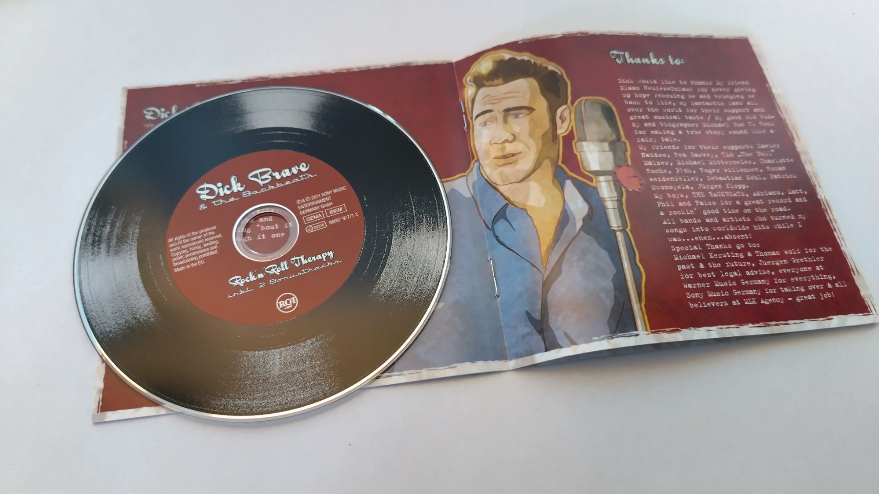 CD: Dick Brave & The Backbeats - Rock'n'Roll Therapy / CD 2011 – Usato da Bellach venduto da JingleJerry 1