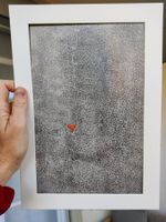 Handgemalt, Acryl auf Jupo-Papier, Love ist simple