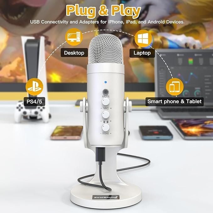 USB Gaming Mikrofon Kondensator für Handy PC PS5 Streaming Kaufen auf Ricardo