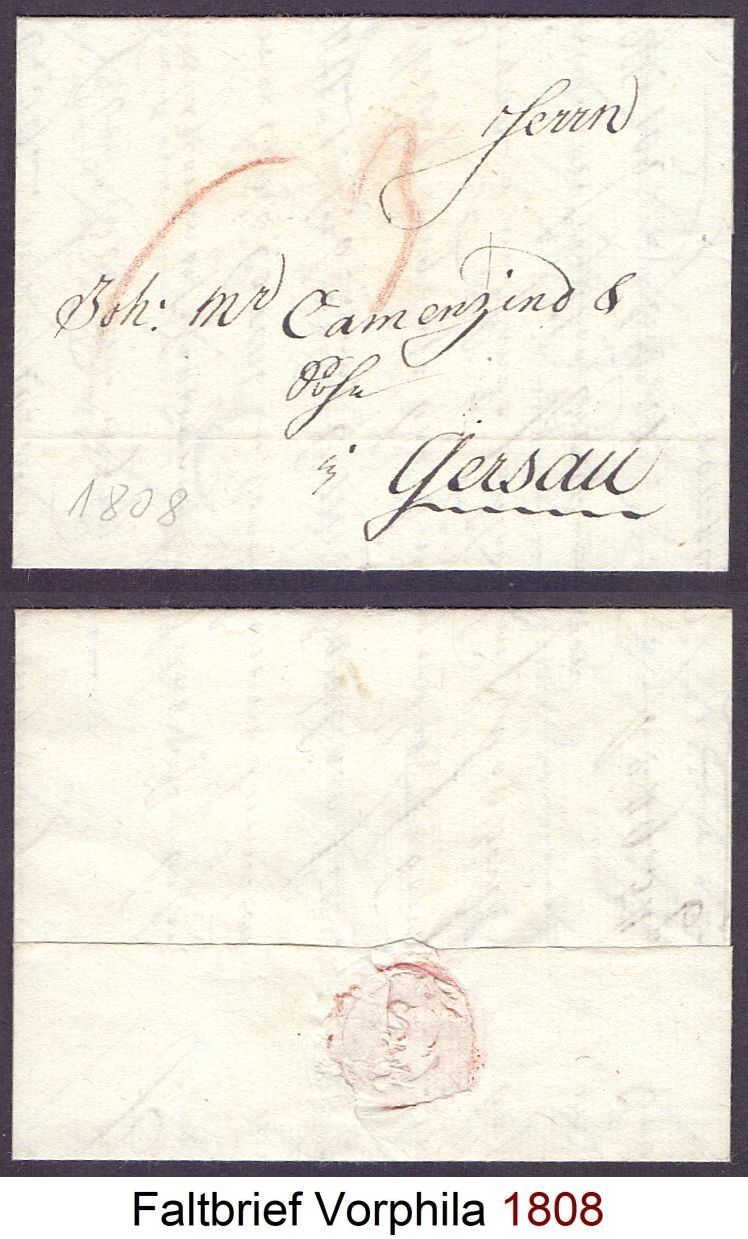 Tutti i francobolli: Faltbrief Vorphila 1808 – Usato da Flamatt venduto da samowarow