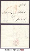 Faltbrief Vorphila 1808