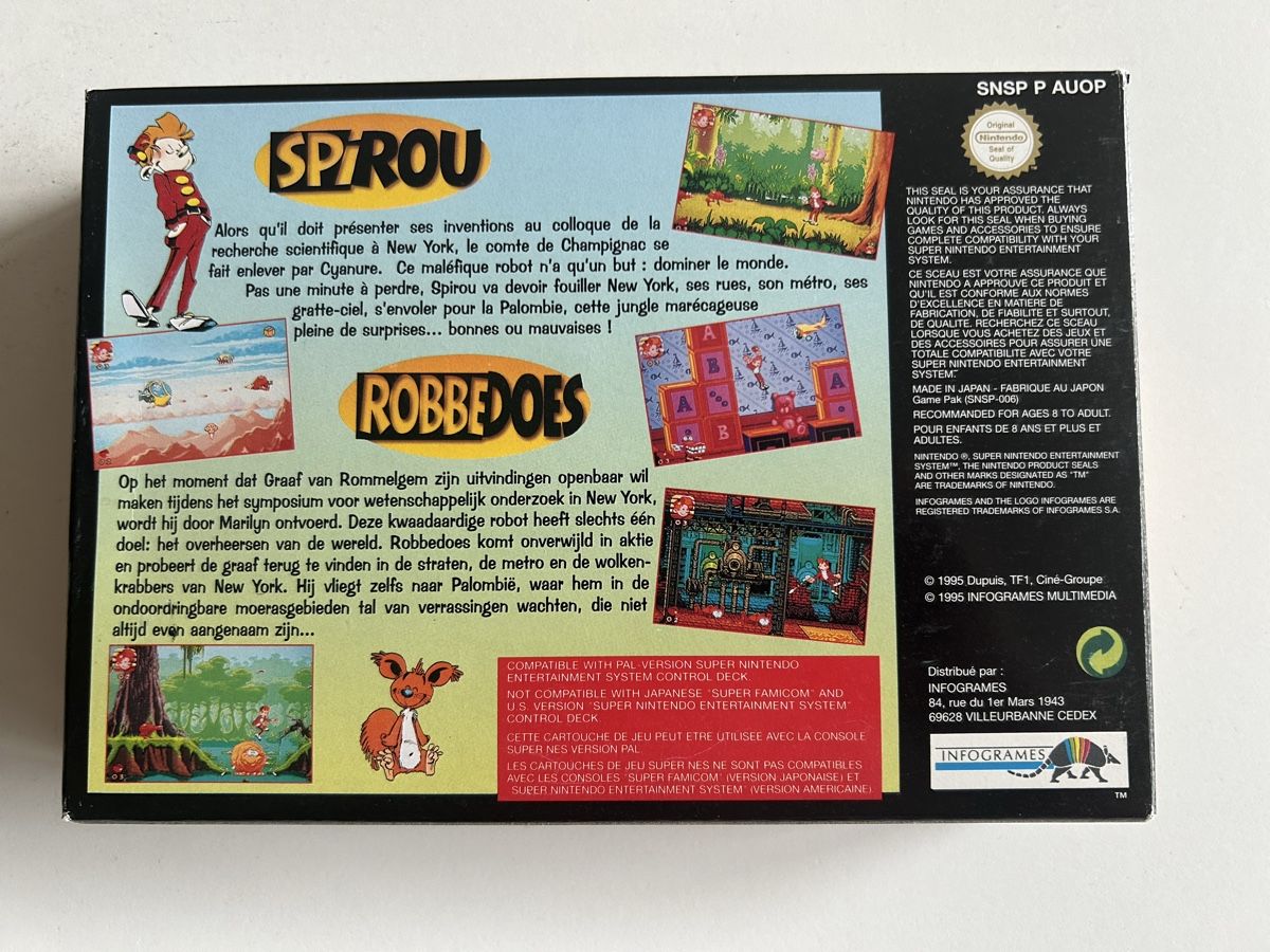 Giochi: Spirou Snes FAH cib – Usato da Pully venduto da PongDayOne 1