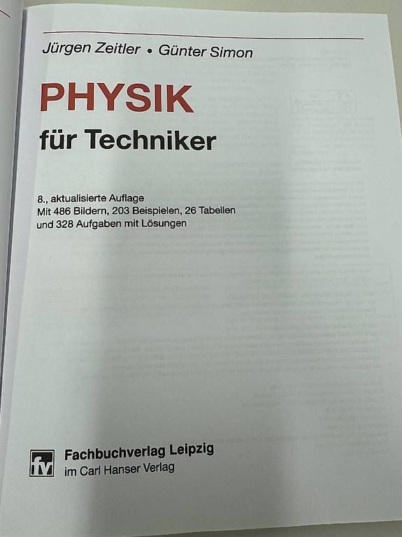 Livres: Physik für Techniker – D'occasion à Bottmingen par pav_tw5c 2