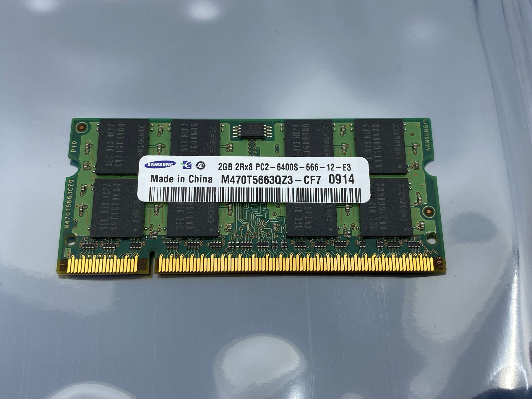 Memoria / RAM: 2GB Samsung 2Rx8 PC2 6400S-666 Notebook Memory Modul – Usato da Langwiesen venduto da Restposten-24 1