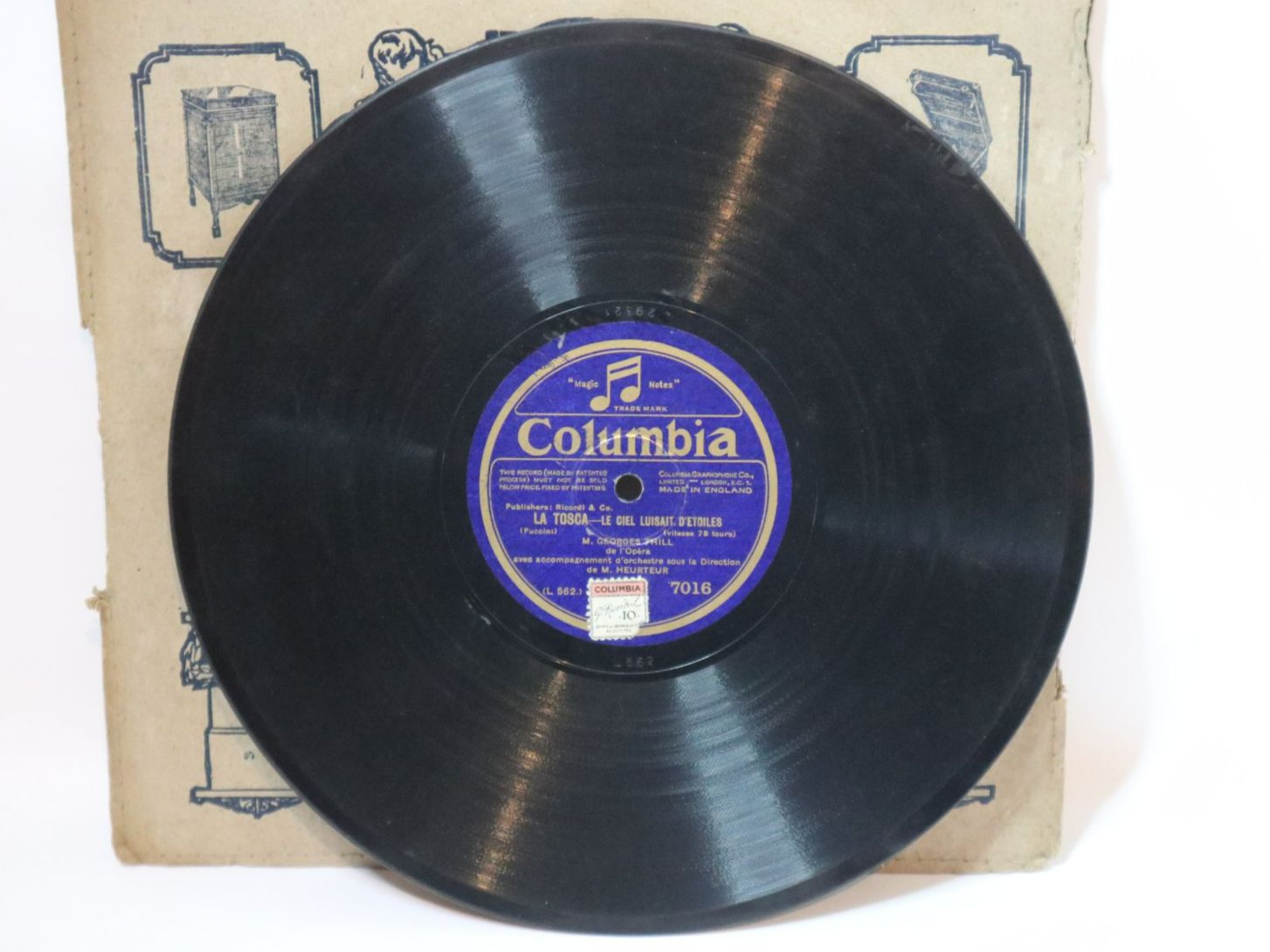 Dischi in vinile: Schellack Schallplatte La Tosca / Pailasse – Usato da Eschenbach SG venduto da Astalavista 1