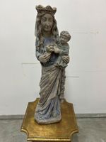 Steinskulptur Madonna mit Kind mittelalterlicher Stil 20. Jh