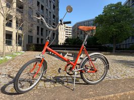 Faltbares Klappvelo Rot, Jahrgang 70er