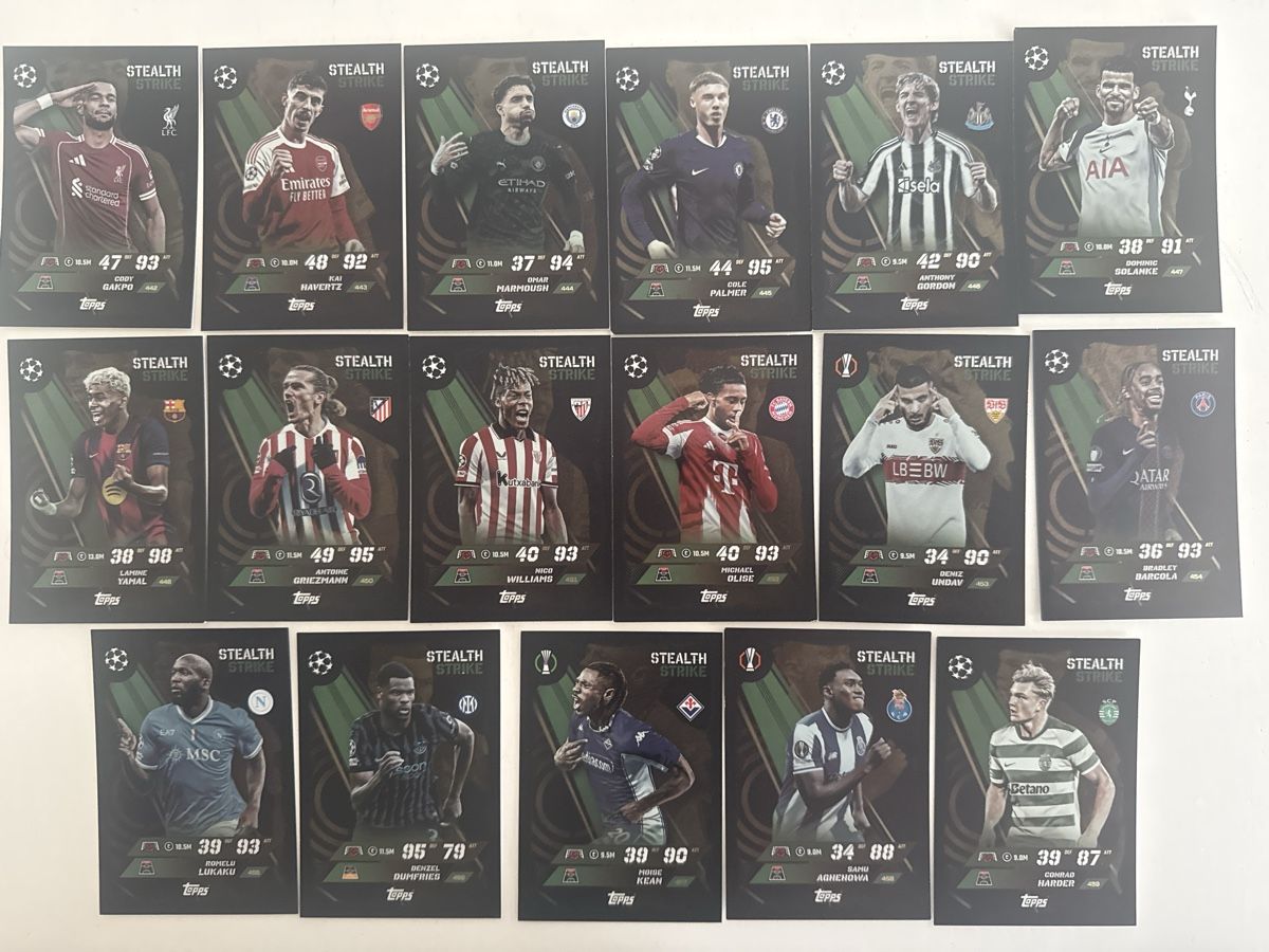 Topps Carte collezionabili: Match Attax 25/26 Stealth Strike Komplett – Nuovo (secondo la descrizione) da Wettingen venduto da dja_b7xn