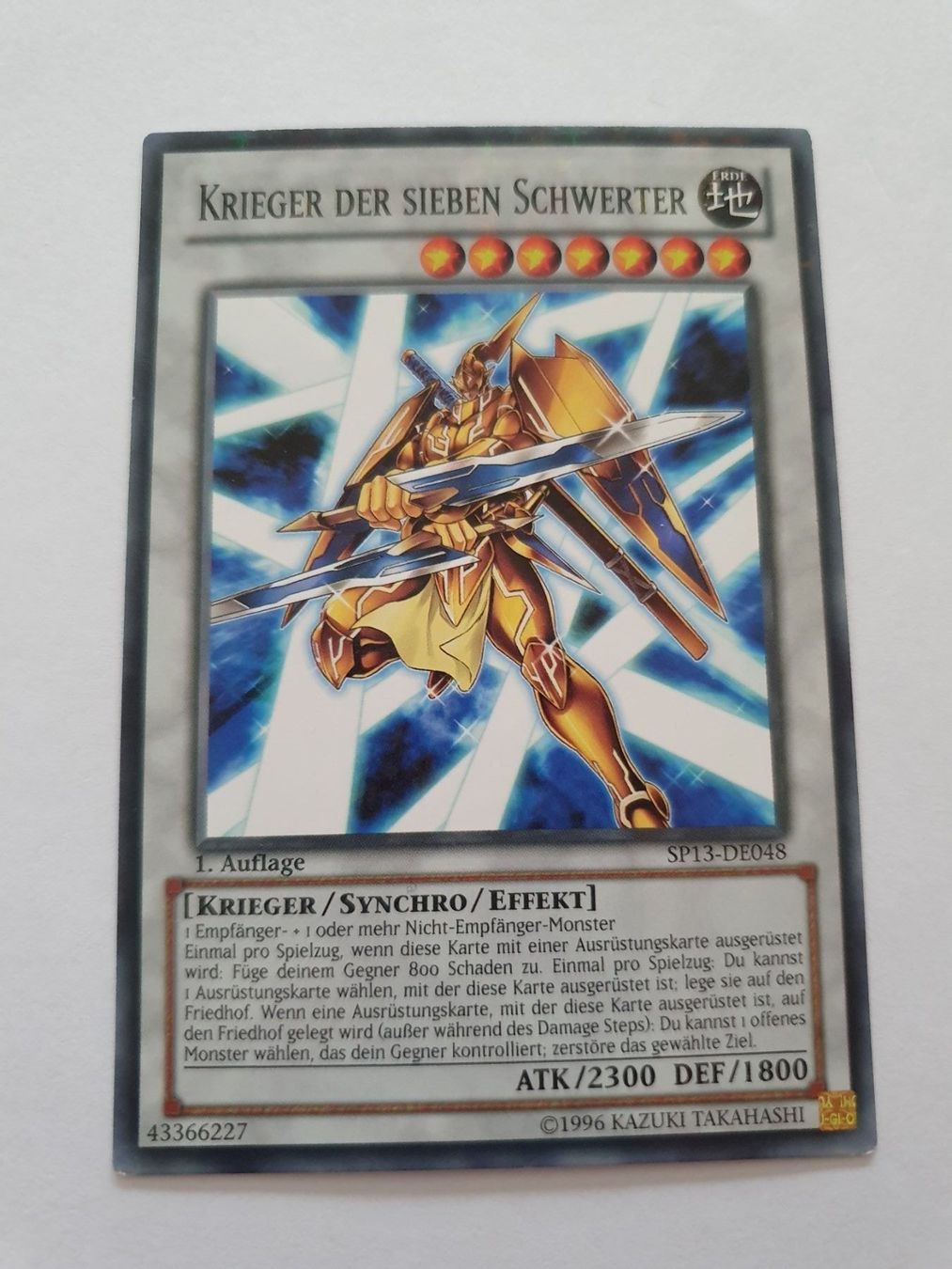 Yugioh Sammelbilder & Trading cards: Yugioh starfoil Krieger der 7 Schwerter – Gebraucht aus Oberdorf BL von BaldenEagle