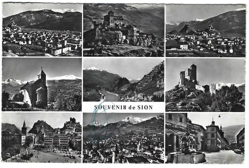 Cartes postales: AK Sion, 9 Ansichten 1961 – D'occasion à Rheinfelden par wil_m7gh