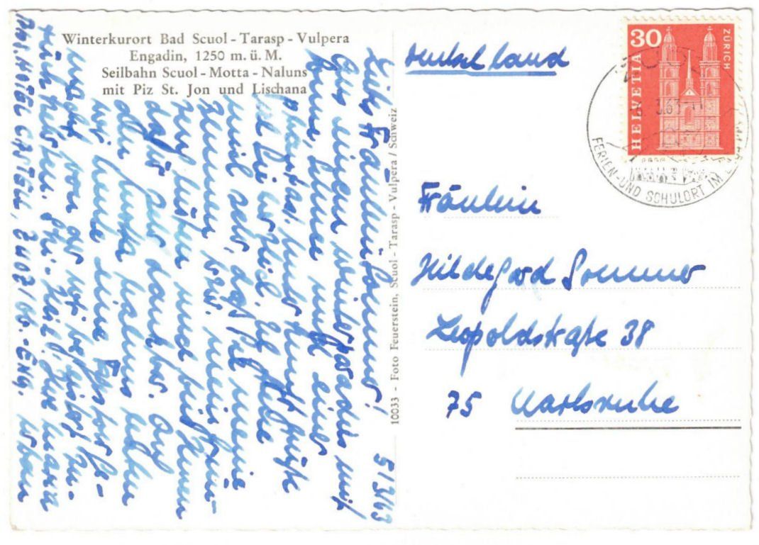 Cartoline postali: Scuol - Gondelbahn Motta Naluns – Usato da Binningen venduto da Mountainrider 1
