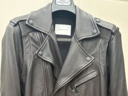100% Original: BALMAIN Biker Lederjacke Gr. M/48 schwarz