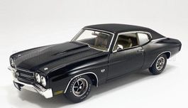 CHEVROLET - CHEVELLE SS 454 COUPE 1970 - BLACK 1/18 ACME NEU