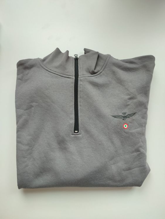 Aeronautica Militare Gray Men Pullover Sweatshirt Sweater