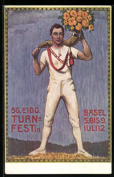 Cartes postales: Basel, 56. Eidgenössisches Turnfest 191 – D'occasion à Berlin par bartko-reher