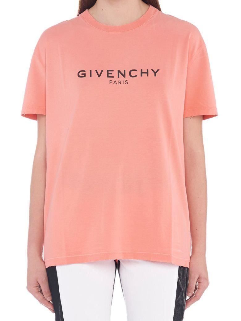 Givenchy T-shirt: GIVENCHY Logo T-Shirt - Coral Gross S – Nuovo e nell'imballaggio originale da Cham venduto da Trendy_Outlet 3