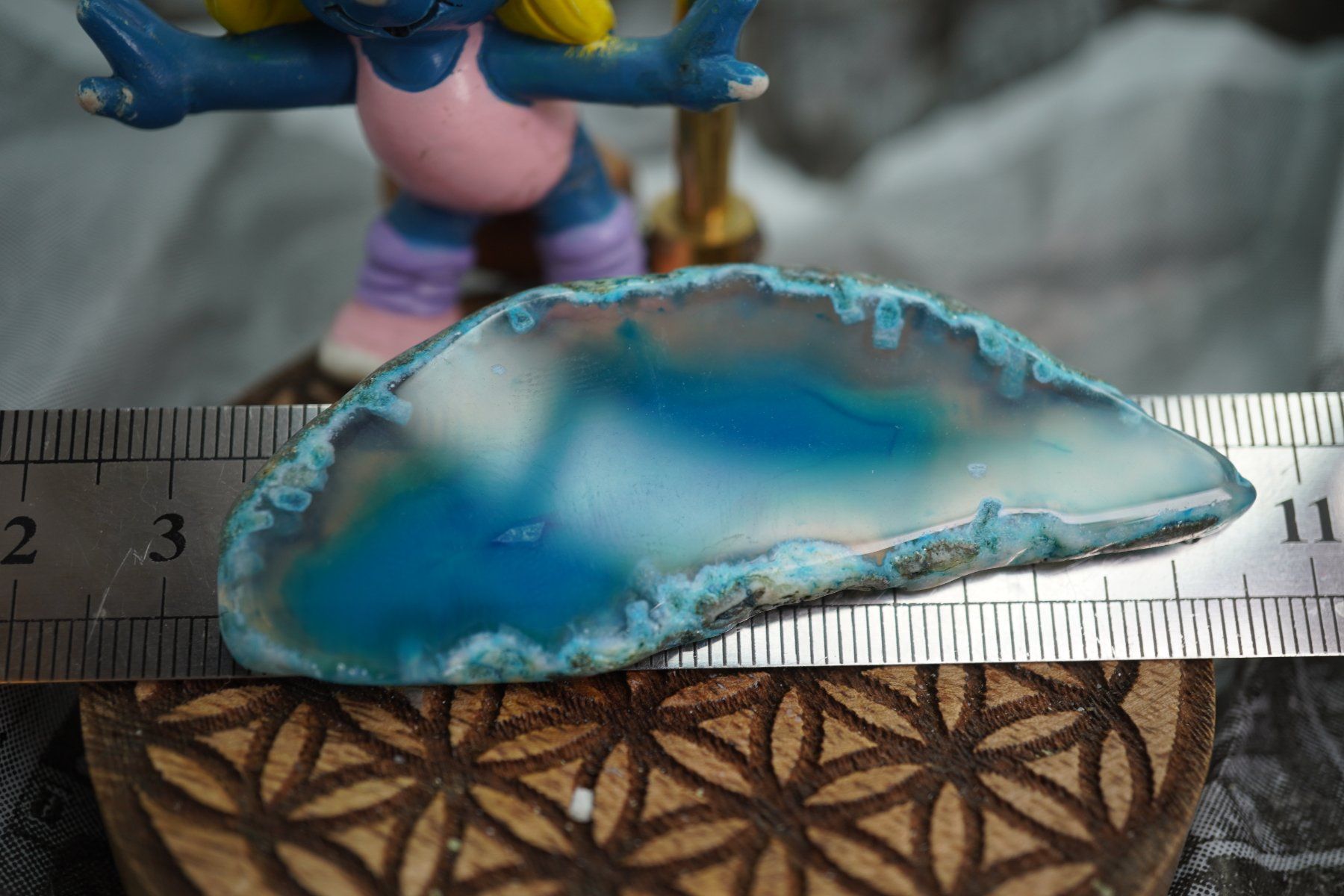Minerali & Pietre curative: Achat  Scheibe  Blau  Wunderschön       ab  1.-     Räumung – Nuovo e nell'imballaggio originale da Eschenbach SG venduto da topstone 4