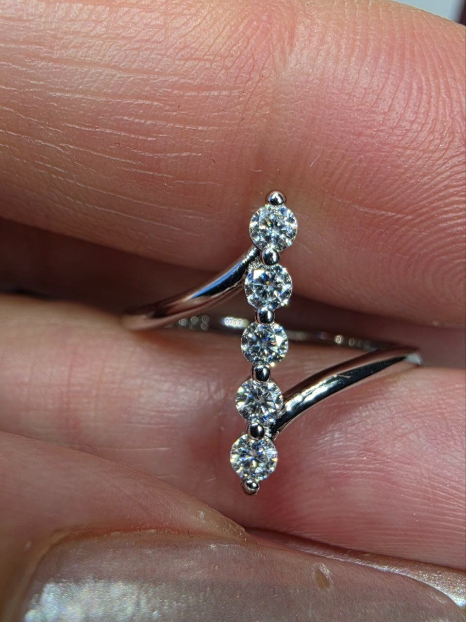 Anelli: Bague argent avec diamants de moissanite certifiés GRA – Nuovo e nell'imballaggio originale da Reconvilier venduto da Tsma67 6