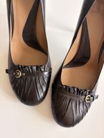Pumps Bally Leder braun mit Schnalle Grösse 39 gebraucht
