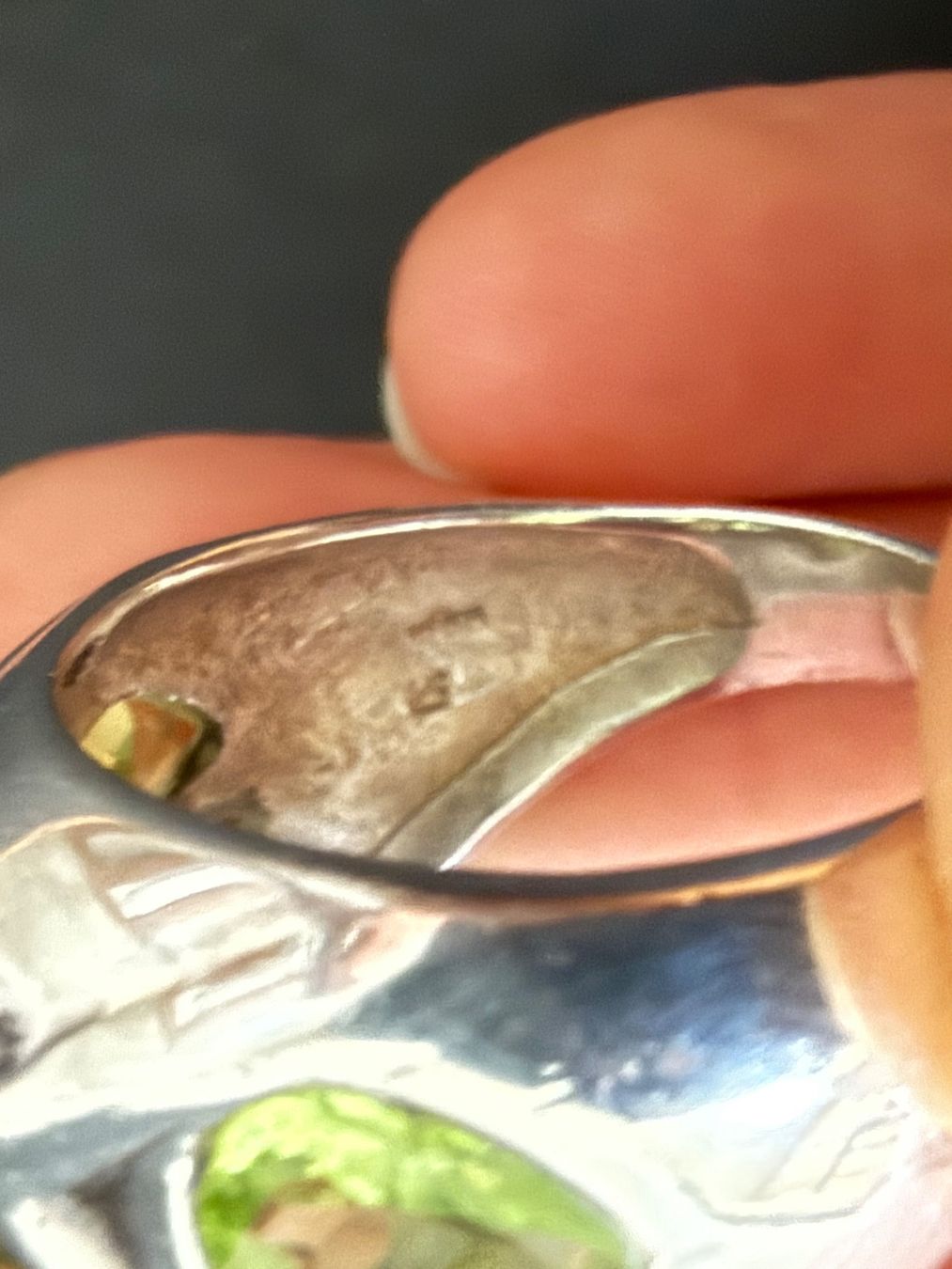 Anelli: Silber Ring mit Peridot 800 – Usato da Spiegel b. Bern venduto da Rogger72 2