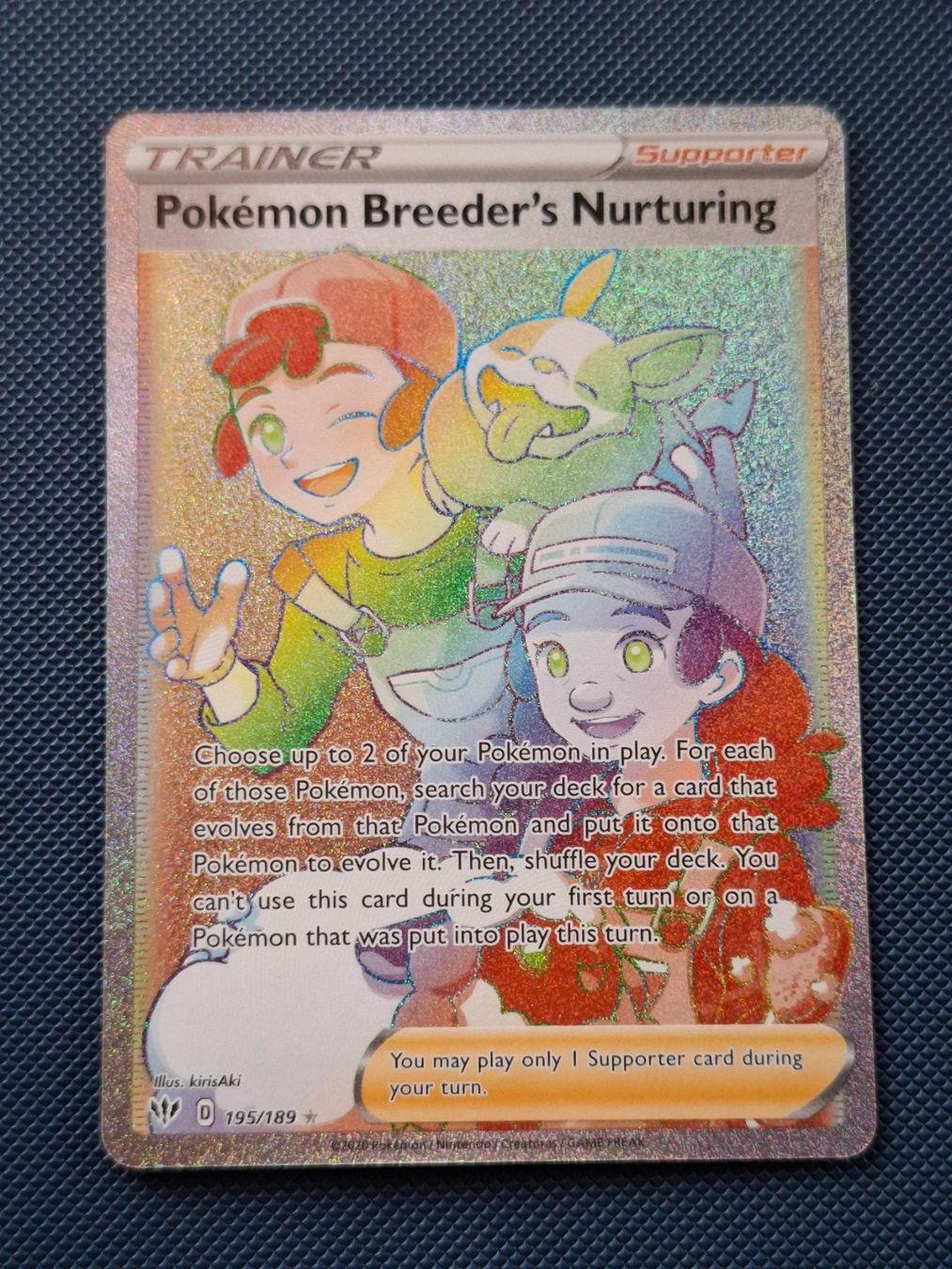 Pokémon Carte collezionabili: Pokemon Breeder's Nurturing 195/189 Darkness Ablaze – Nuovo (secondo la descrizione) da Gammen venduto da Karbax