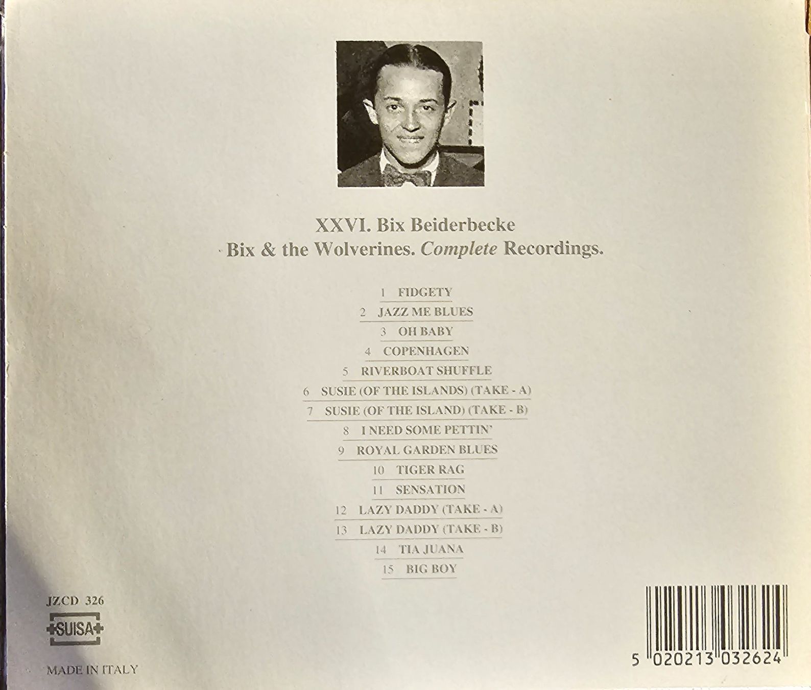 CD: Bix Beiderbecke – Bix & Wolverines. Complete Recordings – Usato da Wahlen b. Laufen venduto da Cg10 1