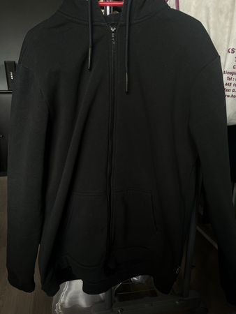 Schwarzer Zip-Hoodie von Only & Sons Gr. XL