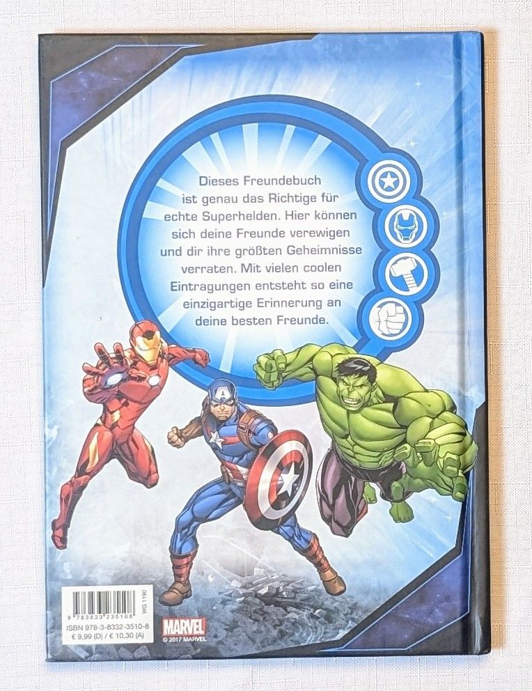 Livres: Marvel Avengers Freundebuch - Freundschaftsbuch – Neuf (Voir description) à Wängi par ABIZONE-86 6