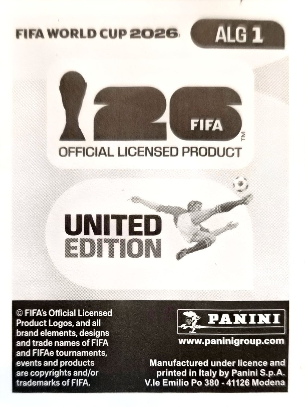 Panini Sammelbilder & Trading cards: Carte FIFA World Cup 2026 ALG 1 – Gebraucht aus Clarens von rim_g98y 1