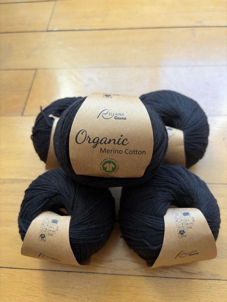 Lana: Schwarzes Merino- Cotton Garn – Nuovo (secondo la descrizione) da Basel venduto da Wotan