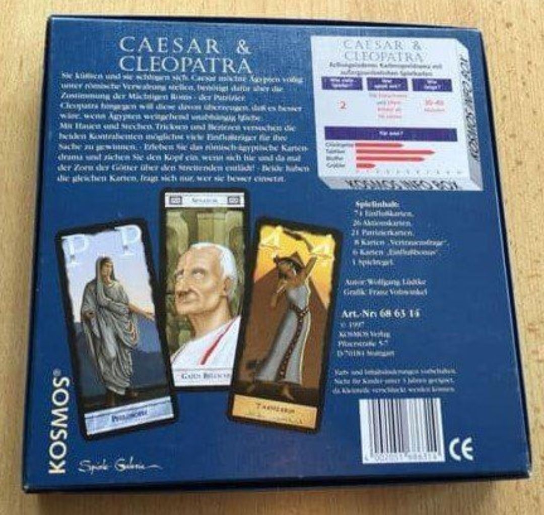 Kosmos Giochi: CAESAR & CLEOPATRA Kartenspiel – Usato da Oberhünigen venduto da Lagertha84 1