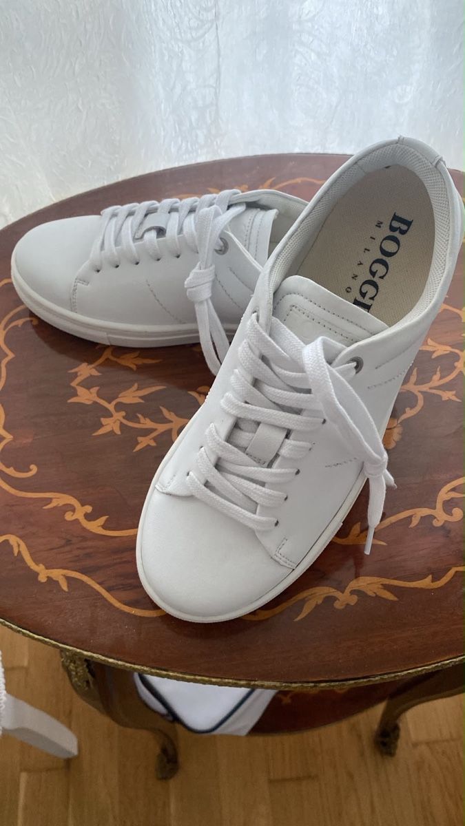 Boggi Scarpe da donna: Baskets blanches Boggi Milano, taille 38 - neuves! – Nuovo e nell'imballaggio originale da Ballens venduto da Annushka26