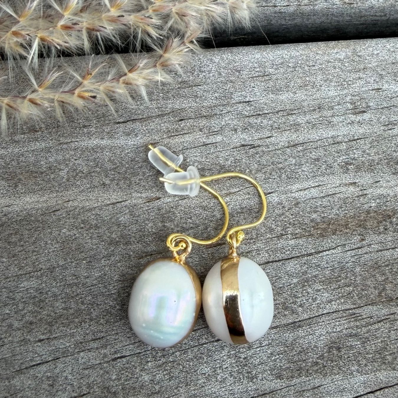 Orecchini pendenti & Orecchini a lobo: Luxuslook: 925 Silber Ohrhänger vergoldet echte Perlen – Nuovo e nell'imballaggio originale da Rombach venduto da Ivreajewels 1