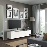 🇸🇪 IKEA BESTÅ TV-Bank mit Türen, weiss, 180x42x38 cm