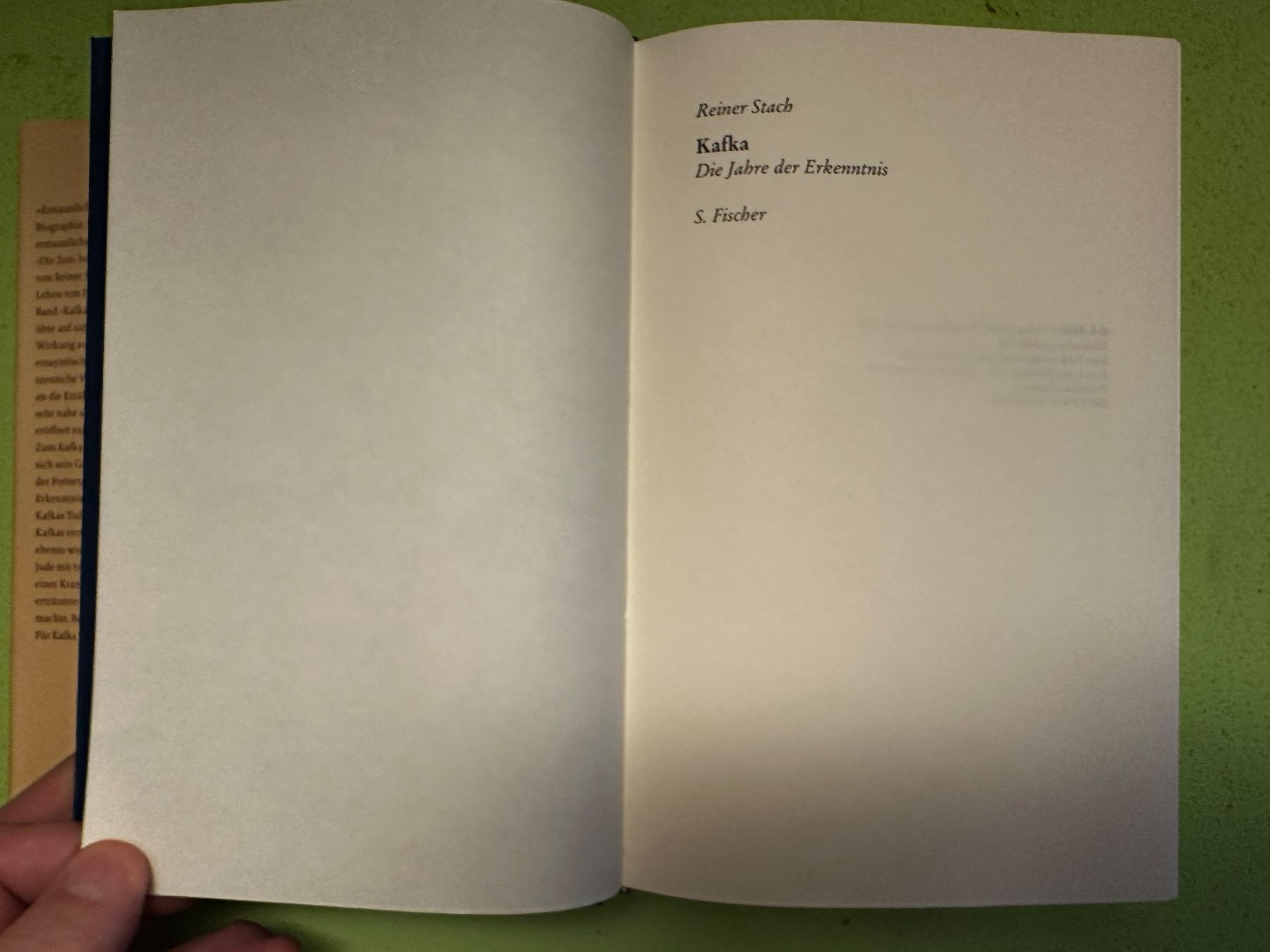 Libri: Reiner Stach: Kafka. 2 Bde. – Usato da Zürich venduto da allp 2